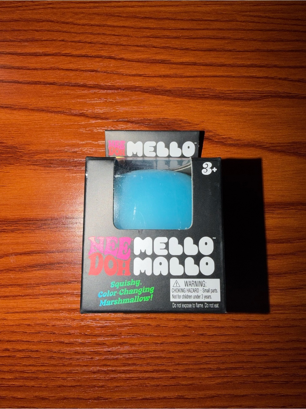 Needoh Mello Mallo Blue Squishy Color-Changing Toy